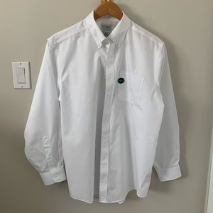 L.L. Bean White Mens Dress Shirt 15.5-33 Reg